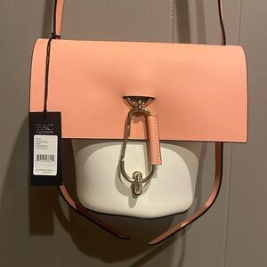 NWT Zac Posen bucket purse bag $325 Belay crossbody Dark Bellini w/ dust bag